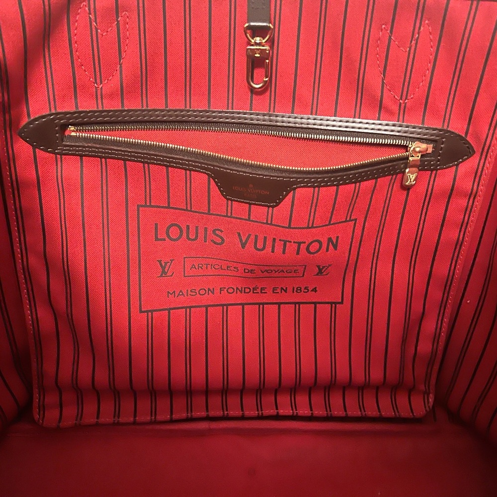 LV Neverfull GM Damier Ebene Tote Handbag - Picture 2 of 11